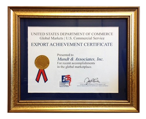 Export Achievement Certificate